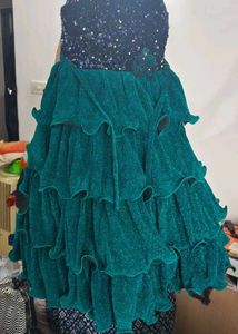 Green Party Gown