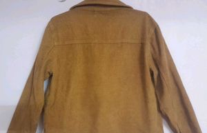 Vintage coded Corduroy Crop Tan Brown Jacket