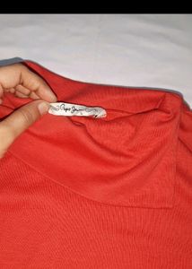 Pepe Jeans Beautiful Red Top Size XL