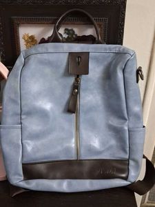 stylish blue backpack