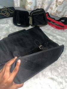 Stylish Black Messenger Bag