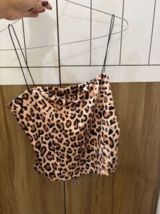 Leopard Print Crop Top