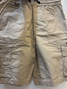 34” Beige Cargo Shorts