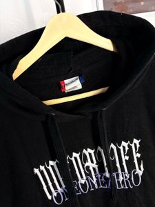 Black Graphic Hoodie
