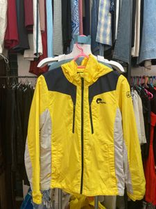 Yellow & Blue Lightweight Hooded Jacket