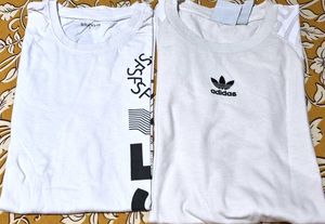Bundle of 2 White Graphic Tees