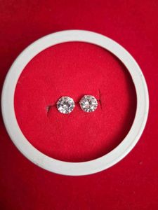 Sparkling Stud Earrings silver 92.5