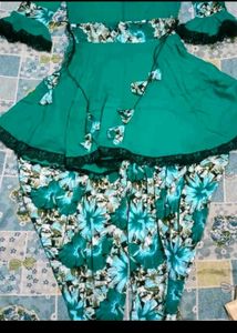 Pelum top with Dhoti salwar