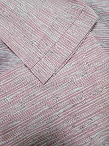 Chic Pink Striped Button-Up Top
