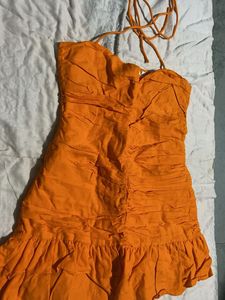 Chic Orange Mini Dress