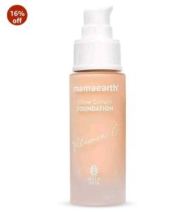 Mamaearth Glow Serum Matte Liquid Foundation Mediu