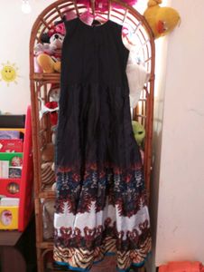 Black silk Gown