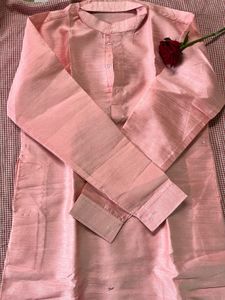 Elegant Pink Kurta Set with Trousers