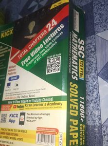 SSC Maths TCS PYQs_Kiran Publication_Book