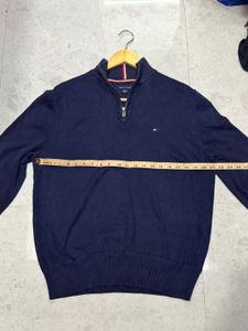 Tommy Hilfiger Navy Quarter Zip Sweater