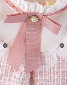 Cute Pink Tweed Girls Dress