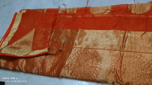 Orange Silk Saree