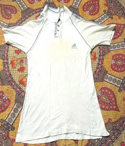 Adidas White Polo T-Shirt