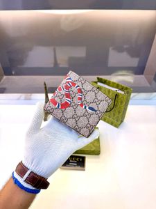 Gucci Snake Print Bi-Fold Wallet