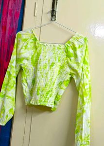 Tie-Dye Long Sleeve Top💚