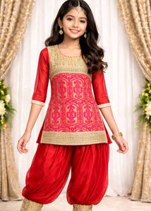 Girls elegant kurta salwar set