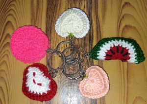 5 Handmade Crochet Keychains