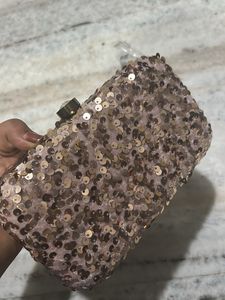 Sparkly Sequin Clutch Bag