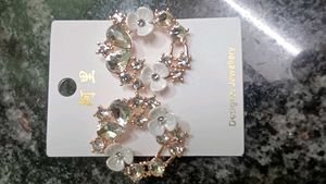 Elegant Floral Hoop Earrings combo offer 💝❤️💝
