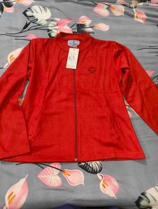 Red Zip-Up Jacket