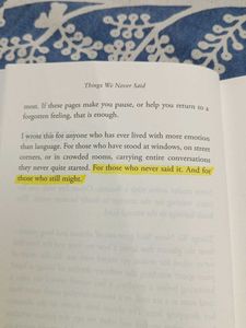 Things We Never Said - Book