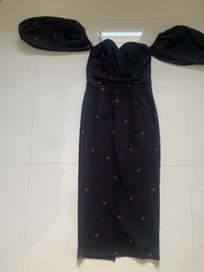 Chic Black Midi Bodycon Dress