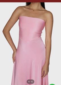 Pretty Pink Strapless Maxi Dress