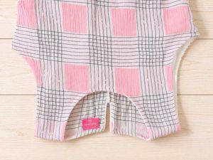 Pink &amp; Grey Plaid Sleeveless Top GenZ clothing