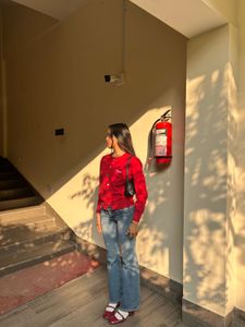 Blue Wash Flare Jeans