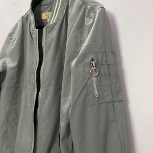 Grey Bomber Jacket