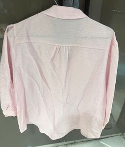 Pink embroidered top