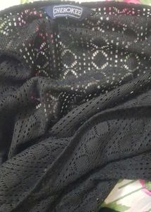 Black Lace knit Shrug y2k