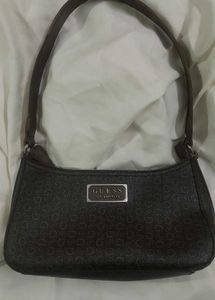 Vintage GUESS Monogram Baguette Shoulder Bag