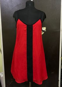 Guess red and black dress