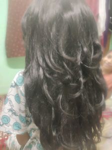 full head wing Silky Smooth Black/ brown Hair