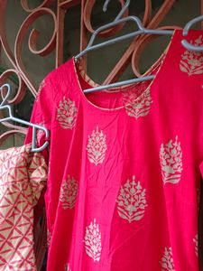 Pure Red Beautiful Kurta With Churidr Nd Dupata♥♥️