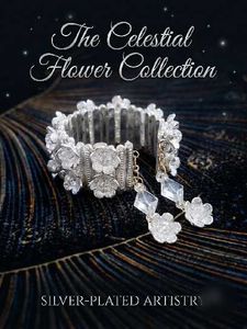 Silver Plated Floral kada or Bracelet