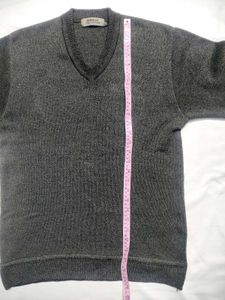 Grey V-Neck Pullover