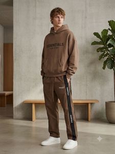 Essentials Brown Track Pants