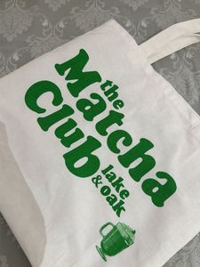 the matcha club tote bag