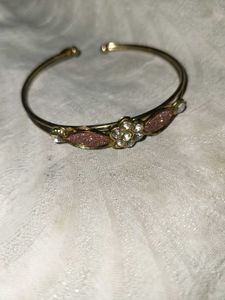 Set of Golden Bangles with Stones