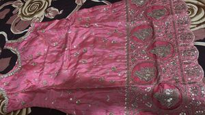 Beautiful Pink Palazzo Pants with Lace Trim