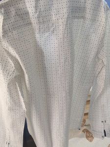 Men's White Printed Shirt