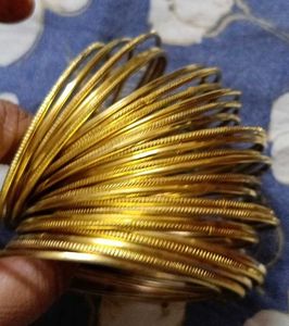golden metal bangles