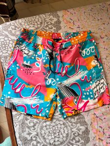 Vibrant Abstract Print Men's Shorts